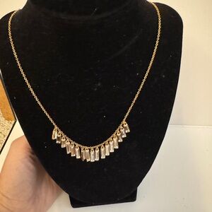 kate spade  Gold and Crystal Necklace